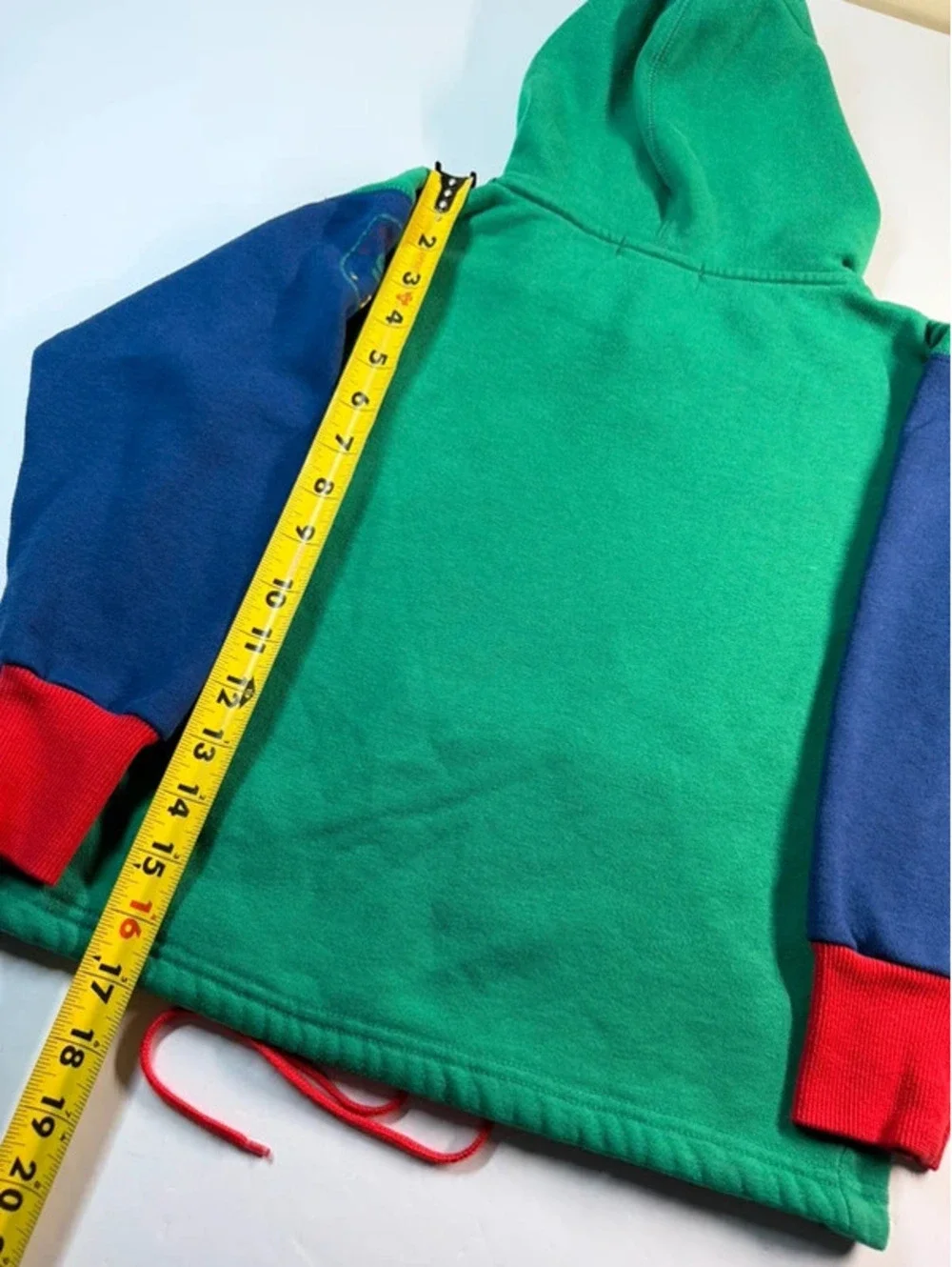 Vintage 90s Gymboree Rainbow Tag Colorblock Hoodie Sweatshirt X-Large 5T